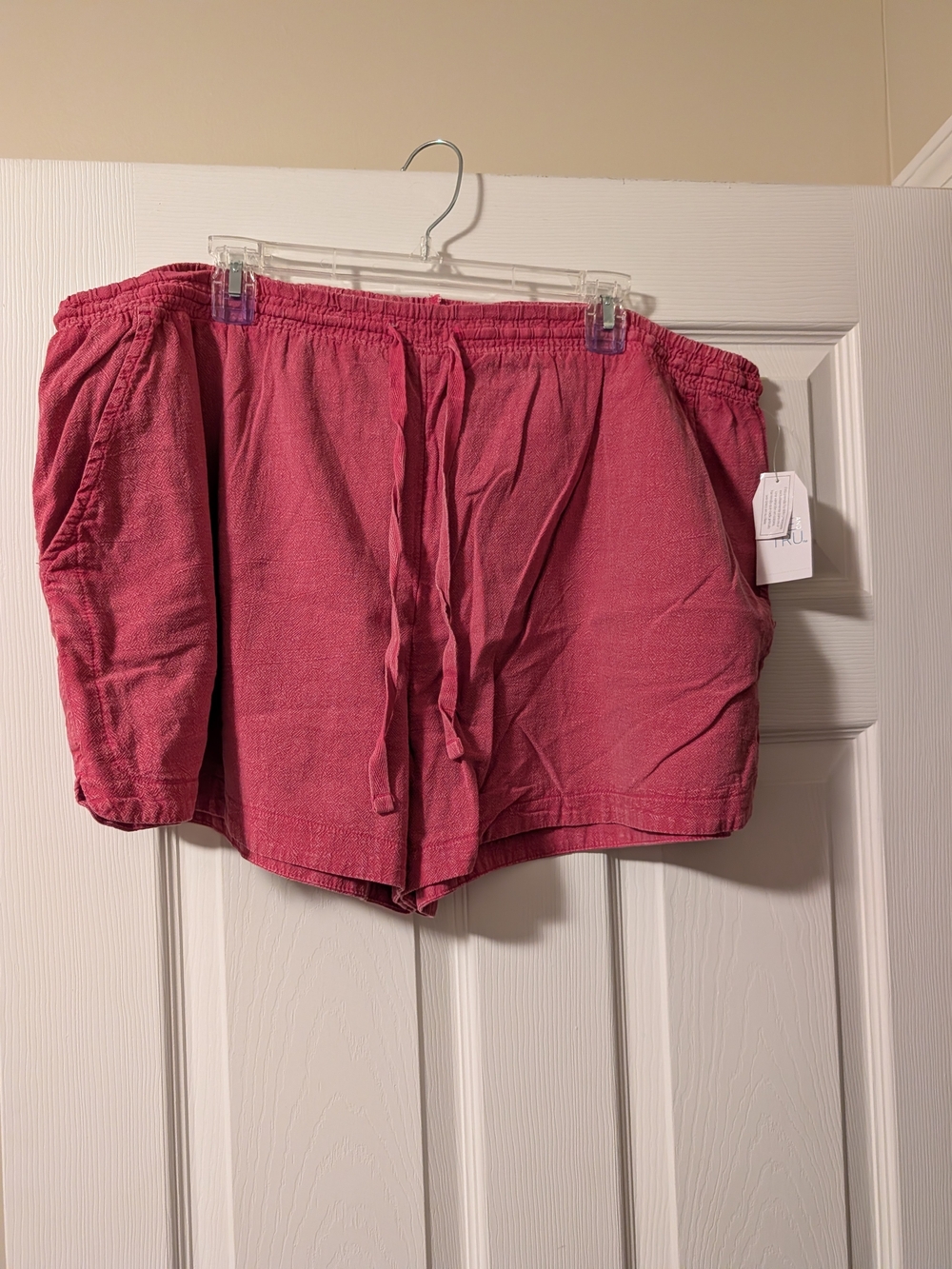 Time And Tru Women’s Pink Drawstring Casual Shorts